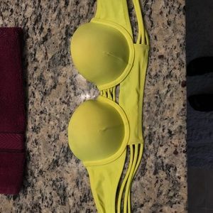 VS Neon Yellow Bathing Suit Top 32B